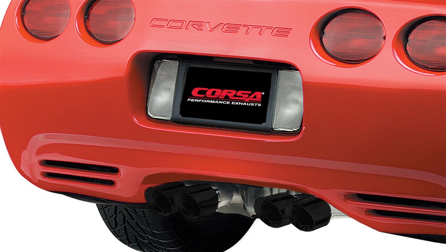 Corsa 1997-2004 Chevrolet Corvette C5 Z06 5.7L V8 Black Xtreme Cat-Back + XO Exhaust thumbnail 3