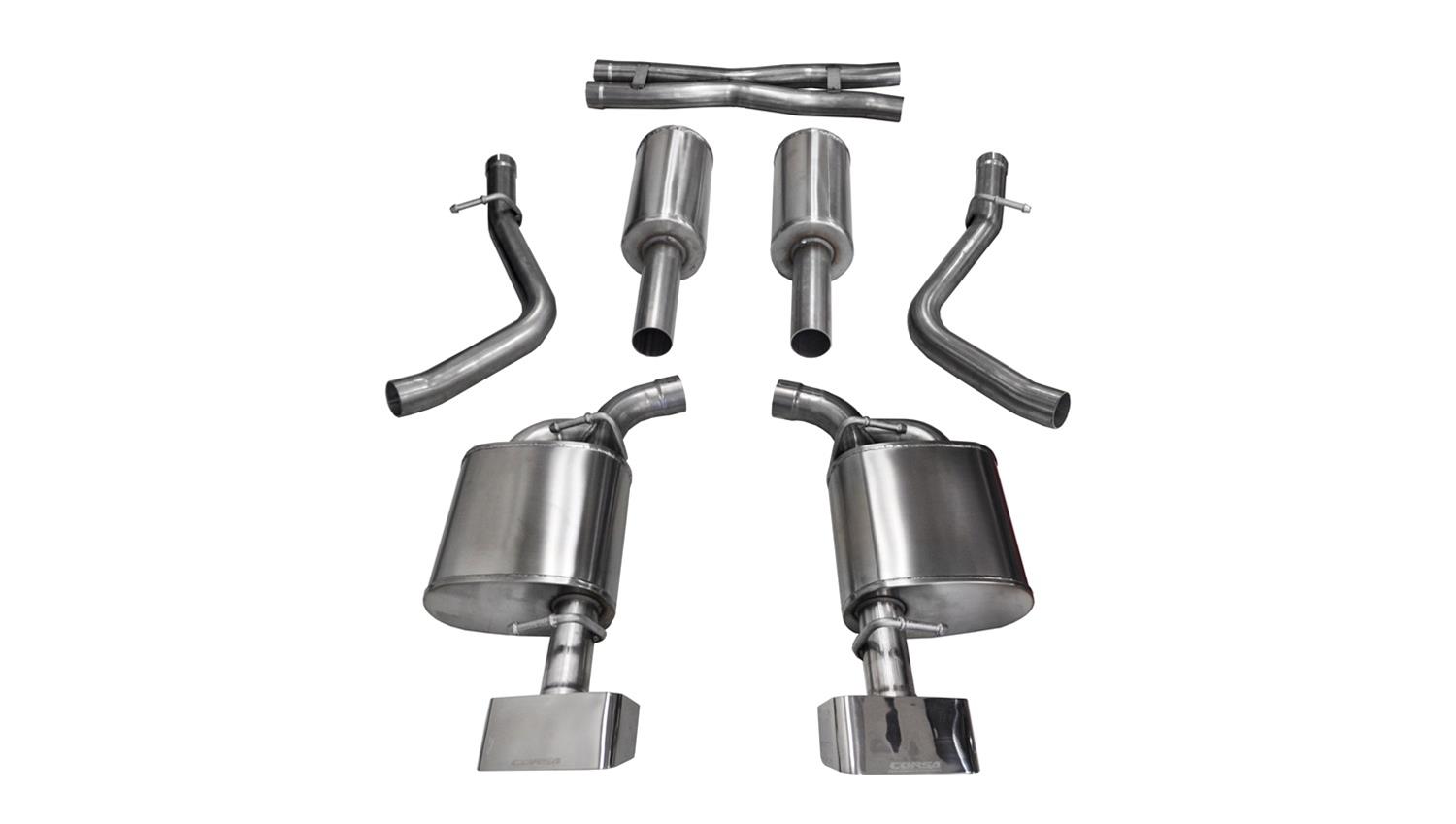Corsa 2015-2016 Dodge Challenger 5.7L V8 Polished Xtreme Cat-Back
