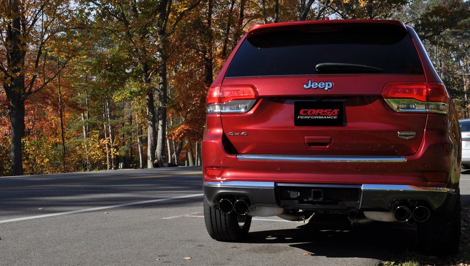 Corsa 2014-2021 Jeep Grand Cherokee 3.6L V6 Black Sport Cat-Back Exhaust thumbnail 3