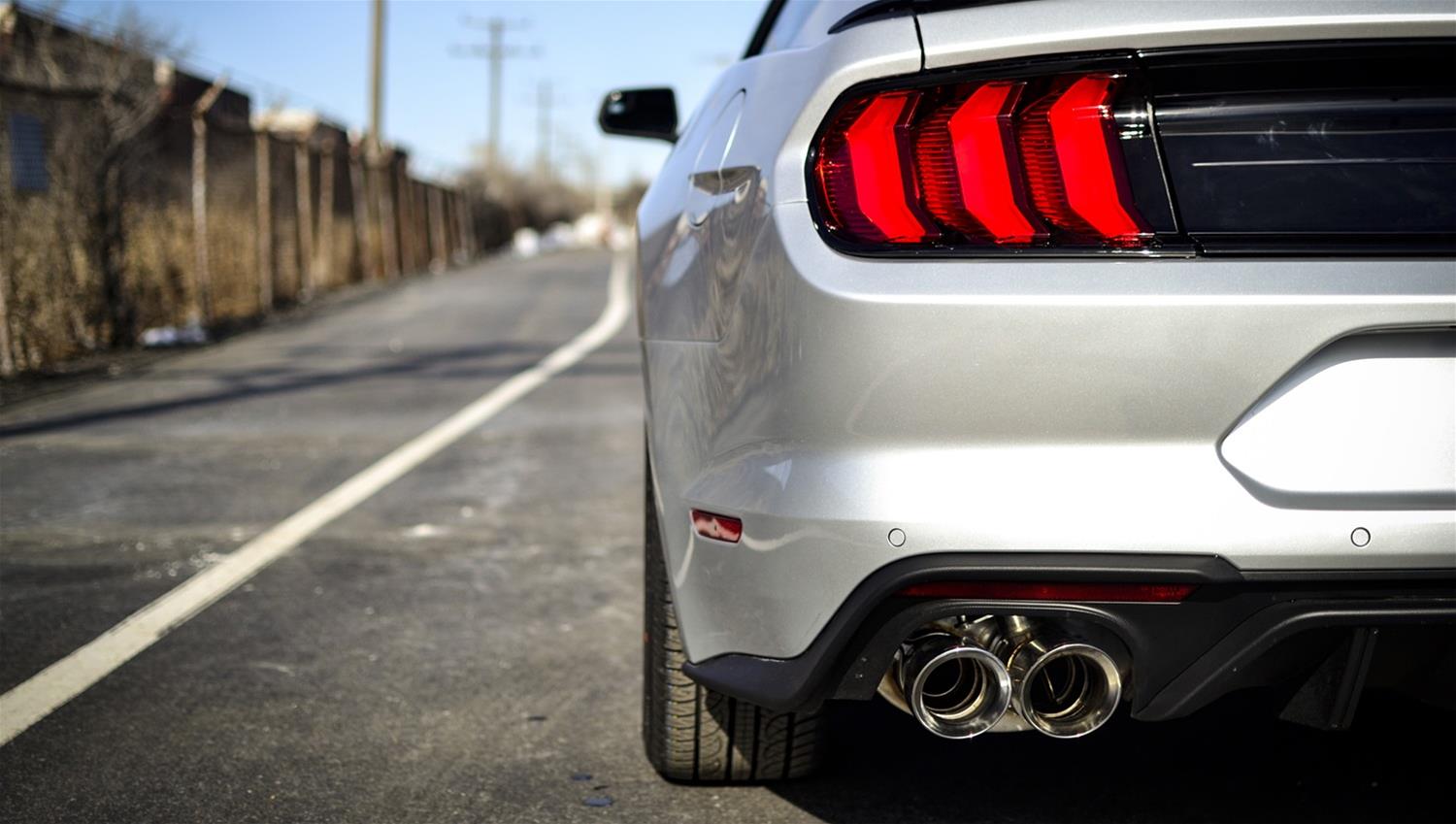 Corsa 2018-2023 Ford Mustang GT Fastback 5.0L 3in Sport Axle-Back Exhaust w/ 4in Polished Tips thumbnail 2