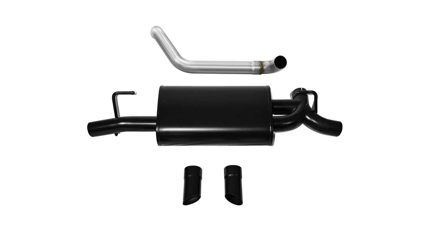 Corsa Sport Exhaust Systems for 2018-2023 WRANGLER - 21013BLK Systems, 2.5" Black Axle-Back, Dual Rear Exit with Turn Down Outlets, Series