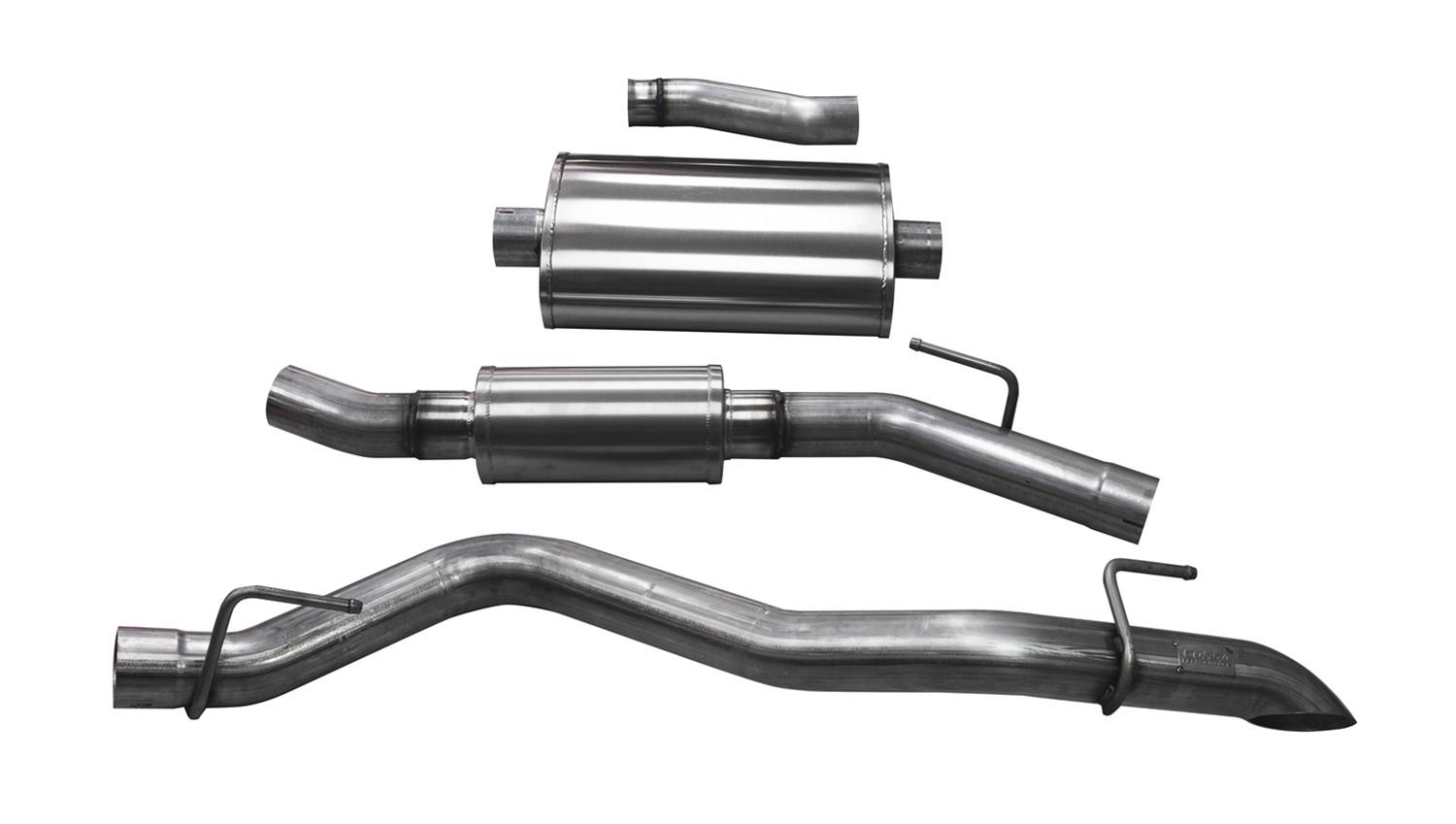Corsa 2020-2025 Jeep Gladiator JT 3.0in Cat-Back Touring Single Side Exit w/ Turn Down Tip
