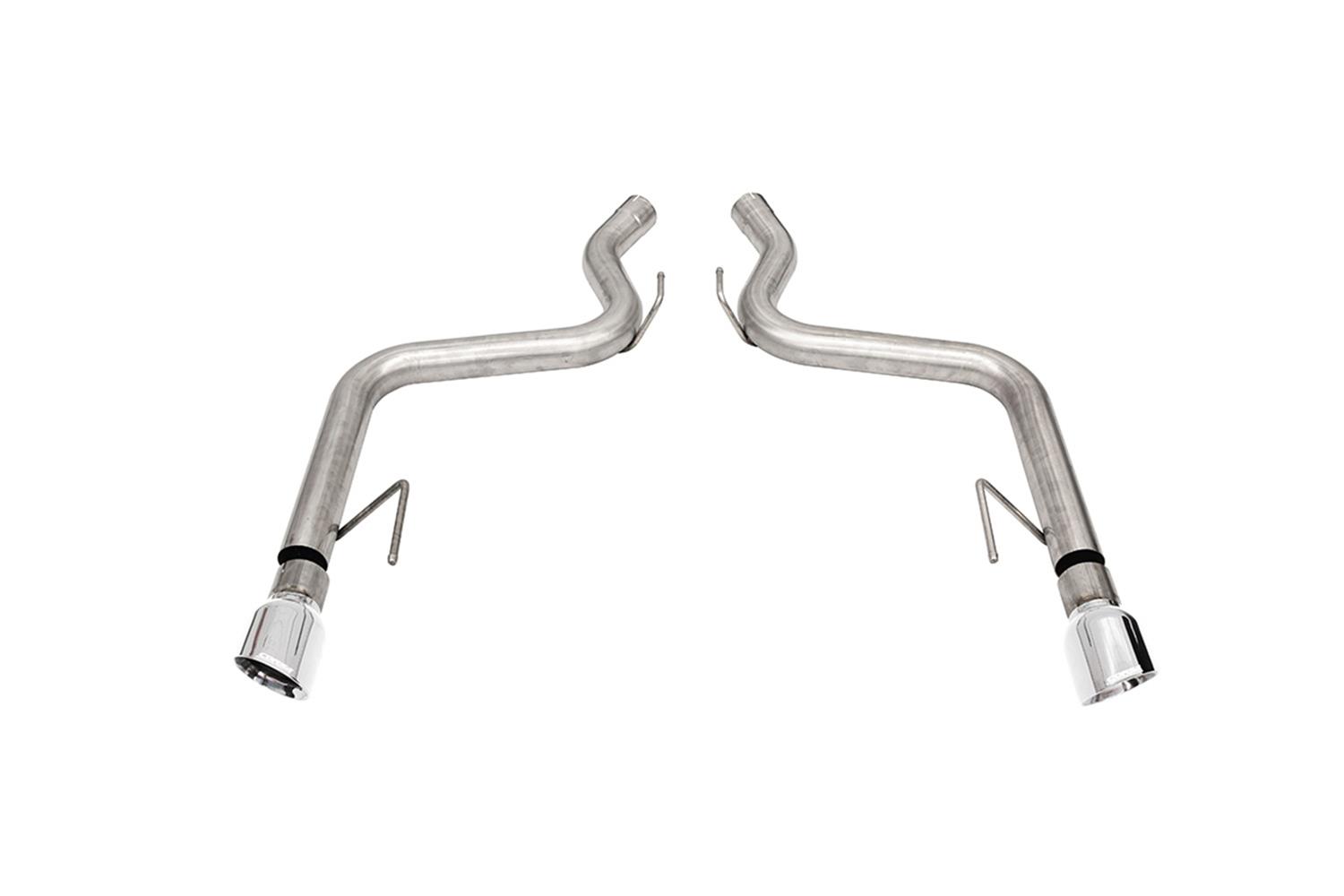 Corsa Track Exhaust Systems for 2015-2017 MUSTANG - 21086 Exhaust, Axle-Back Dual Rear, Series 3.0 in. System with 4.5 in. Polished Pro-Series Tips, Ford, Kit
