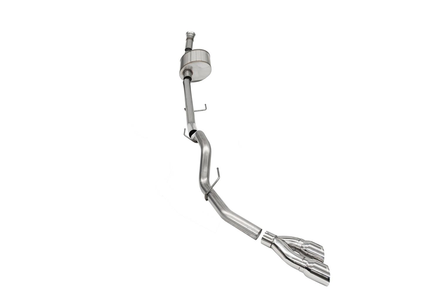 Corsa 2021-2025 Ford F-150 Regular Cab/ 8in Bed 5.0L V8 Xtreme Cat-Back Single Side Exit-Polished thumbnail 3