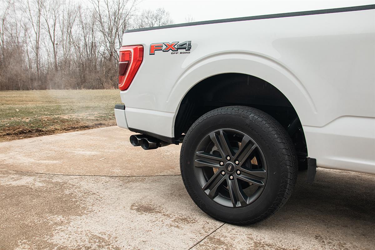Corsa 2021-2025 Ford F-150 SuperCrew/6.5in Bed 5.0L V8 Xtreme Cat-Back Dual Side Exit-Black PVD