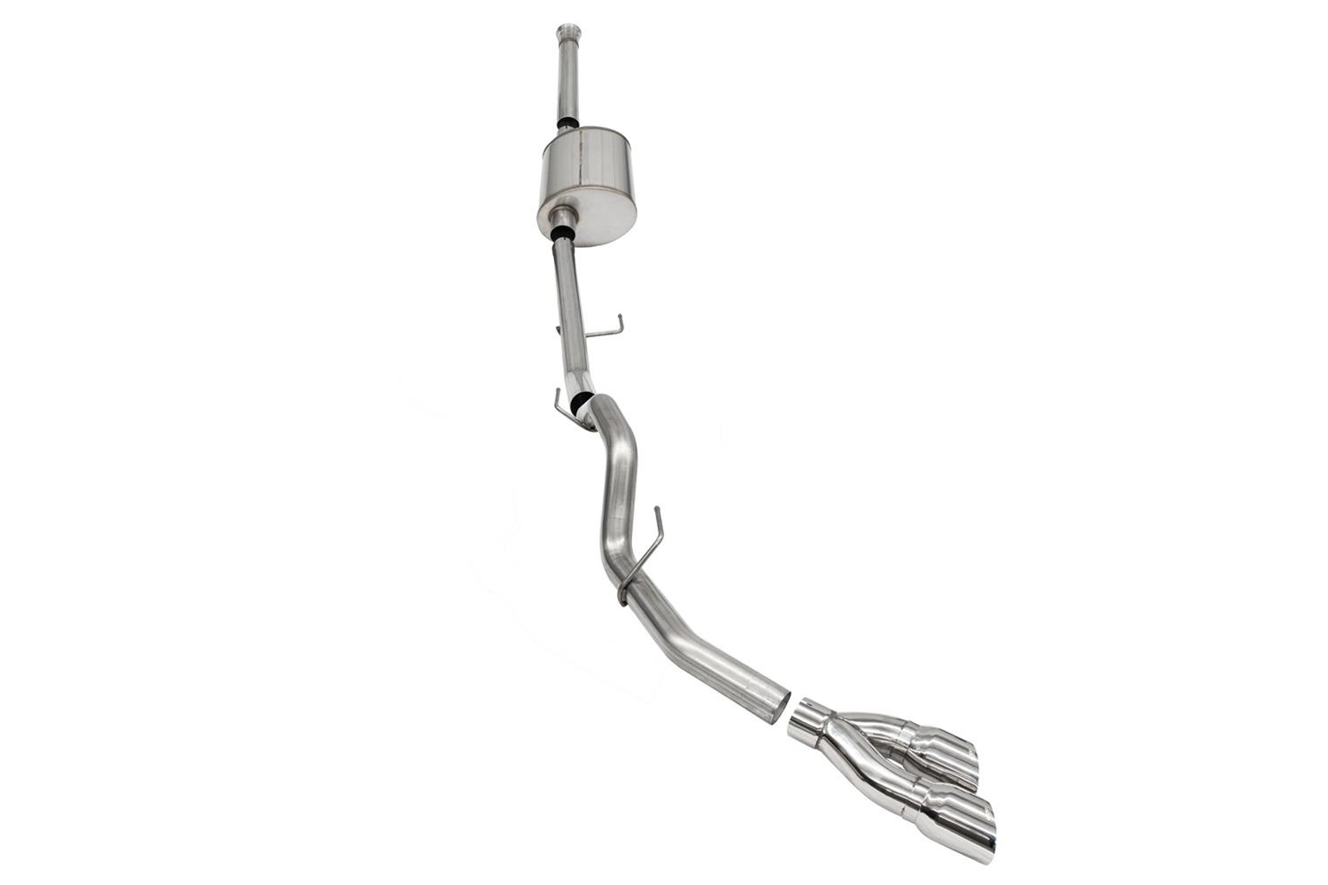 Corsa 2021-2025 Ford F-150 SuperCrew/6.5in Bed 5.0L V8 Sport Cat-Back Single Side Exit-Polished thumbnail 3