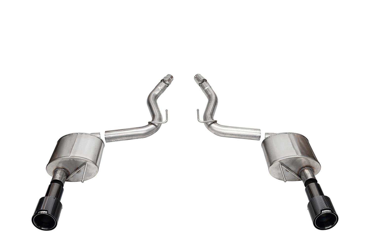 CORSA Performance - Exhaust Systems for 2024 MUSTANG 21253CFBLK System Kit