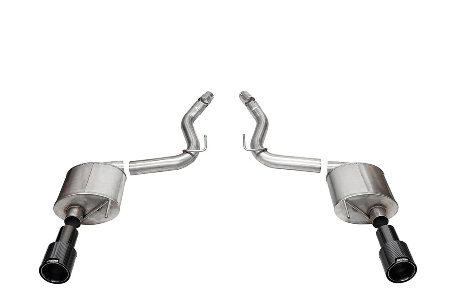 CORSA Performance - Exhaust Systems for 2024 MUSTANG 21257CFBLK System Kit