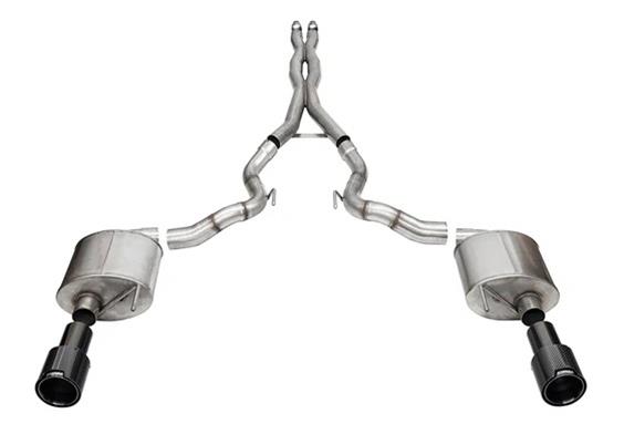 Corsa Sport Exhaust Systems for 2024 MUSTANG - 21275CFBLK System Kit