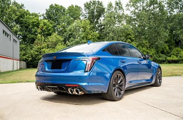 Corsa 2022-2025 Cadillac CT5-V Blackwing 3in. Cat-Back w/ Act. Exh. Dbl. X-Pipe Twin 4.5in. Tips thumbnail 2