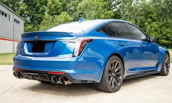 Corsa 22-25 Caddy CT5-V Blackwing 3in Axle-Back - Act. Exh. - Dual Rear Exit - Twin 4.5in Tips - Blk thumbnail 2