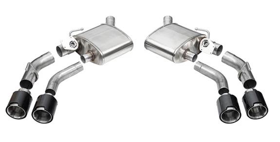 Corsa 2016-2024 Chevrolet Camaro SS / ZL1 Valved Axle-Back Exhaust w/ Carbon Fiber Quad Tips