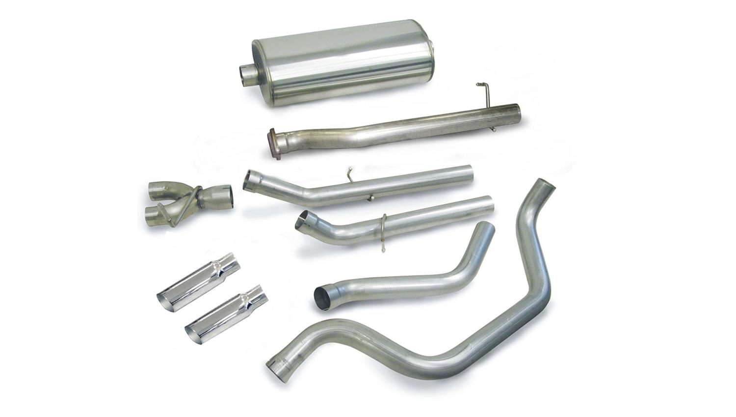 Corsa 1999-2007 Chevrolet Silverado Reg. Cab/Long Bed 1500 4.8L V8 Polished Sport Cat-Back Exhaust thumbnail 4