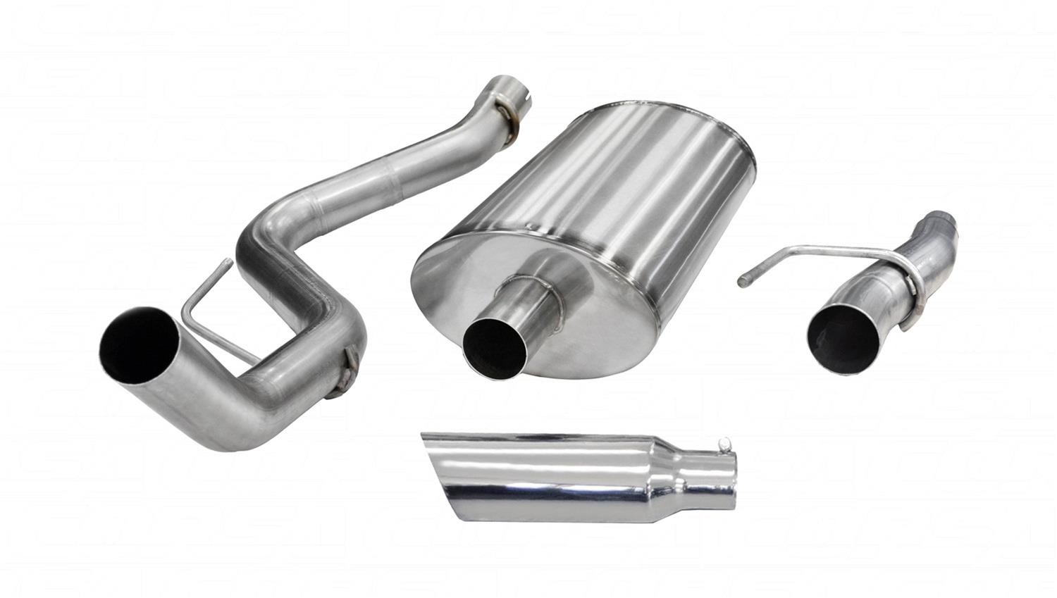 Corsa dB Cat-Back Exhaust Systems for 2011-2014 F-150 - 24394 System, dB, Sport, Cat-back, One, Stainless Steel, Natural, Ford, 6.2L, Kit