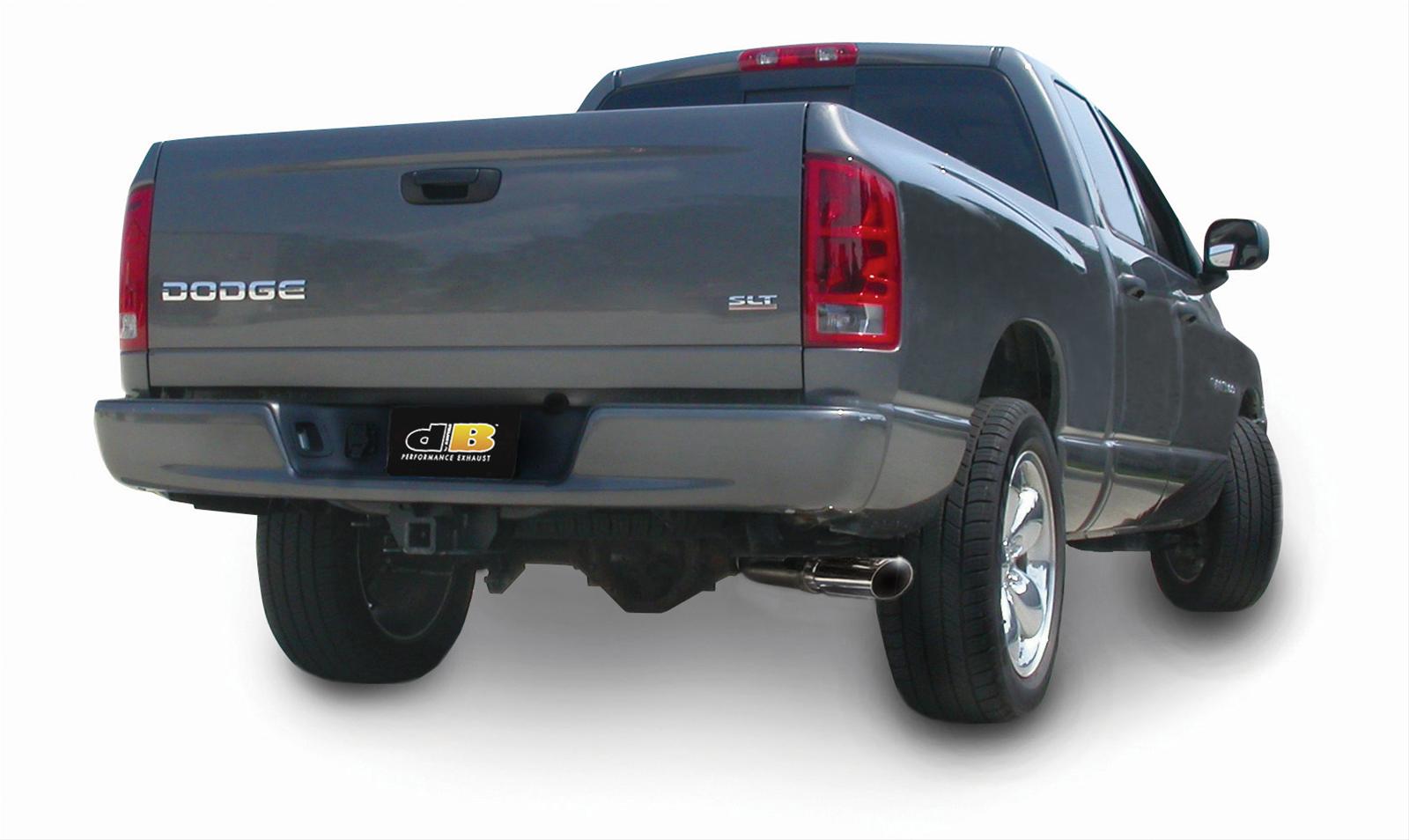Corsa 2004-2005 -05 Dodge Ram Quad Cab/Short Bed 1500 4.7L V8 Polished Sport Cat-Back Exhaust thumbnail 2