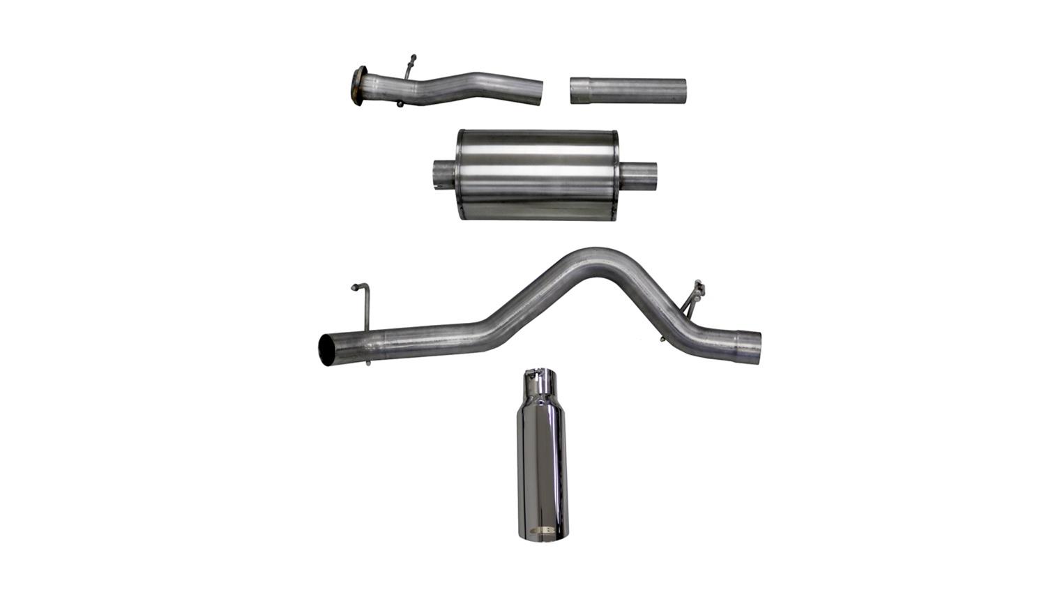 Corsa 3.6L V6 Cat-Back Exhaust 4in SS Db Tip Single Side Exit FOR 15-16 Chevy Co - Picture 4 of 11
