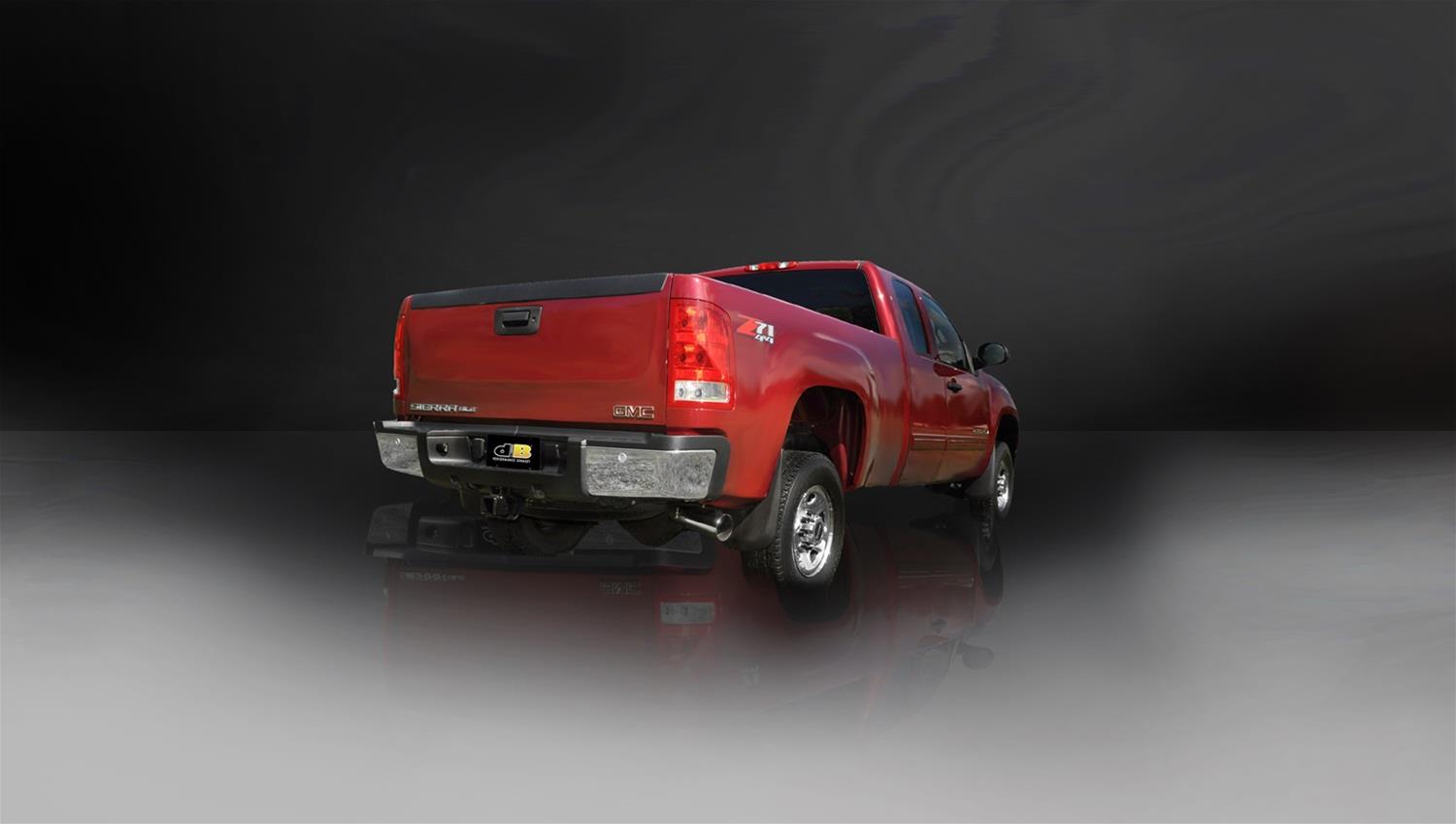 Corsa 2007-2010 Chevrolet Silverado Crew Cab/Std. Bed 2500 6.0L V8 Polished Sport Cat-Back Exhaust thumbnail 3