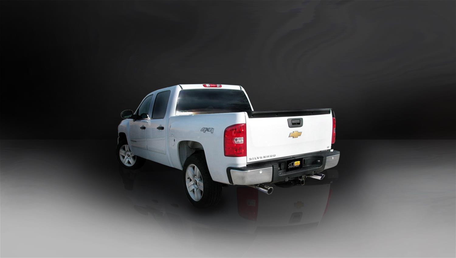 Corsa 2009-2013 Chevrolet Silverado Reg. Cab/Long Bed 1500 4.8L V8 Polished Sport Cat-Back Exhaust thumbnail 3