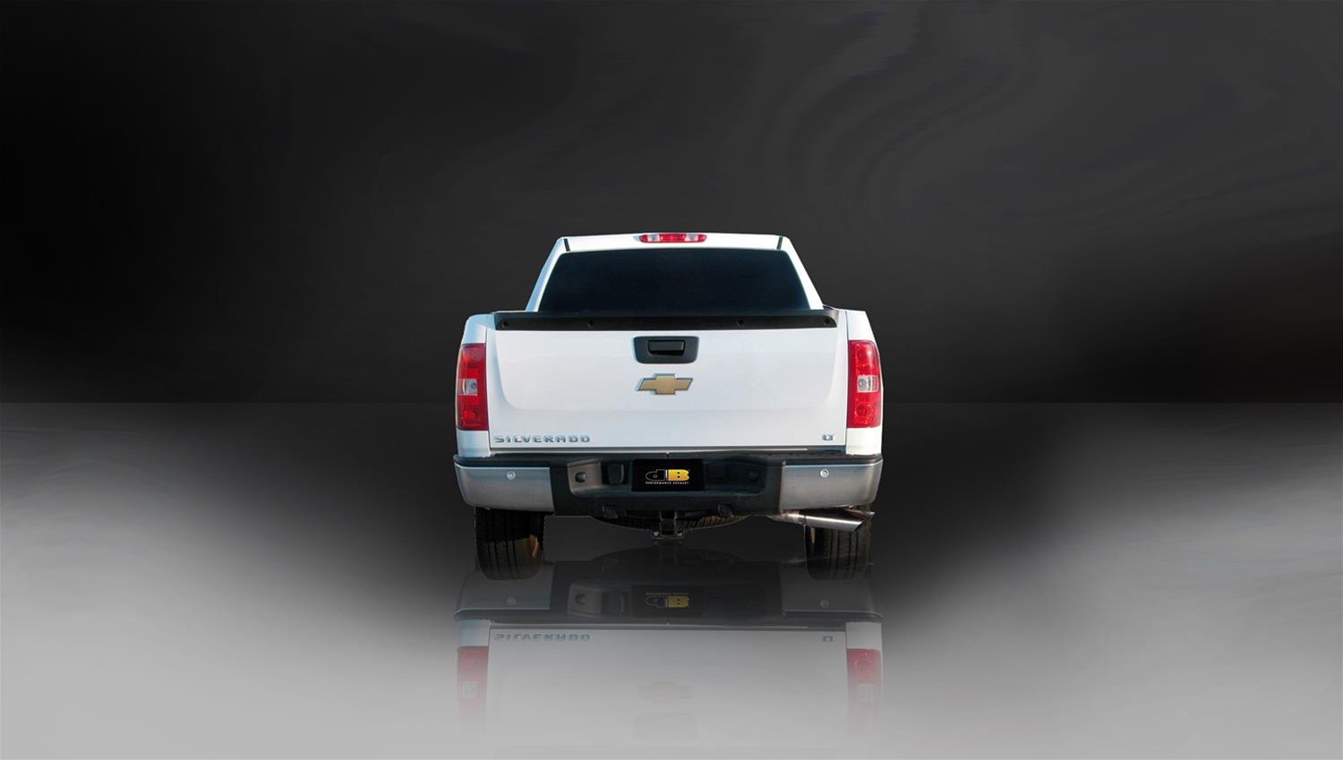 Corsa 2009-2013 Chevrolet Silverado Reg. Cab/Std. Bed 1500 4.8L V8 Polished Sport Cat-Back Exhaust thumbnail 3