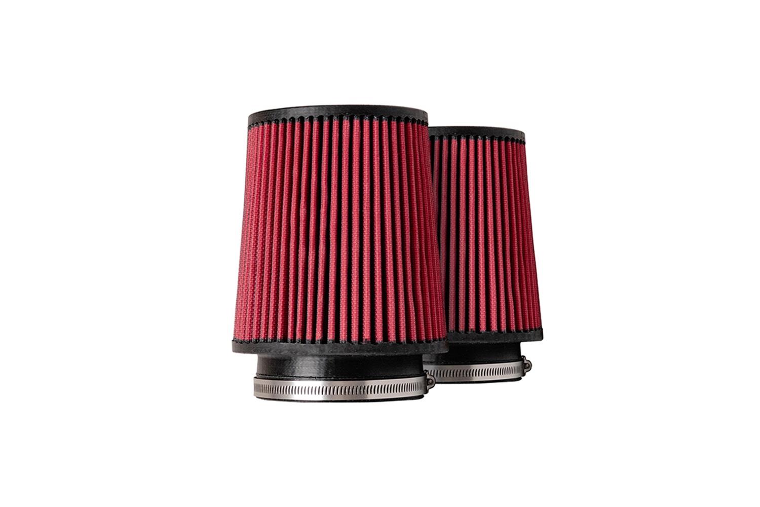 Corsa DryTech 3D Air Filters for 2020-2023 CORVETTE - 5166D-2 Filter Element, 3D, Conical Flanged, Synthetic, Red, Chevrolet, Pair