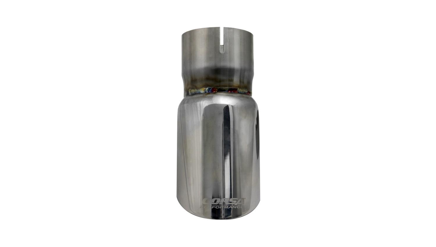 Corsa Single Universal 2.5in Inlet / 3in Outlet Polished Pro-Series Tip Kit thumbnail 2