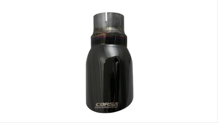 Corsa Single Universal 2.5in Inlet / 4in Outlet Black PVD Pro-Series Tip Kit thumbnail 3