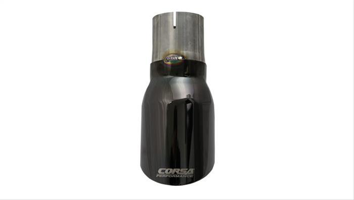 Corsa Single Universal 2.75in Inlet / 4in Outlet Black PVD Pro-Series Tip Kit thumbnail 3
