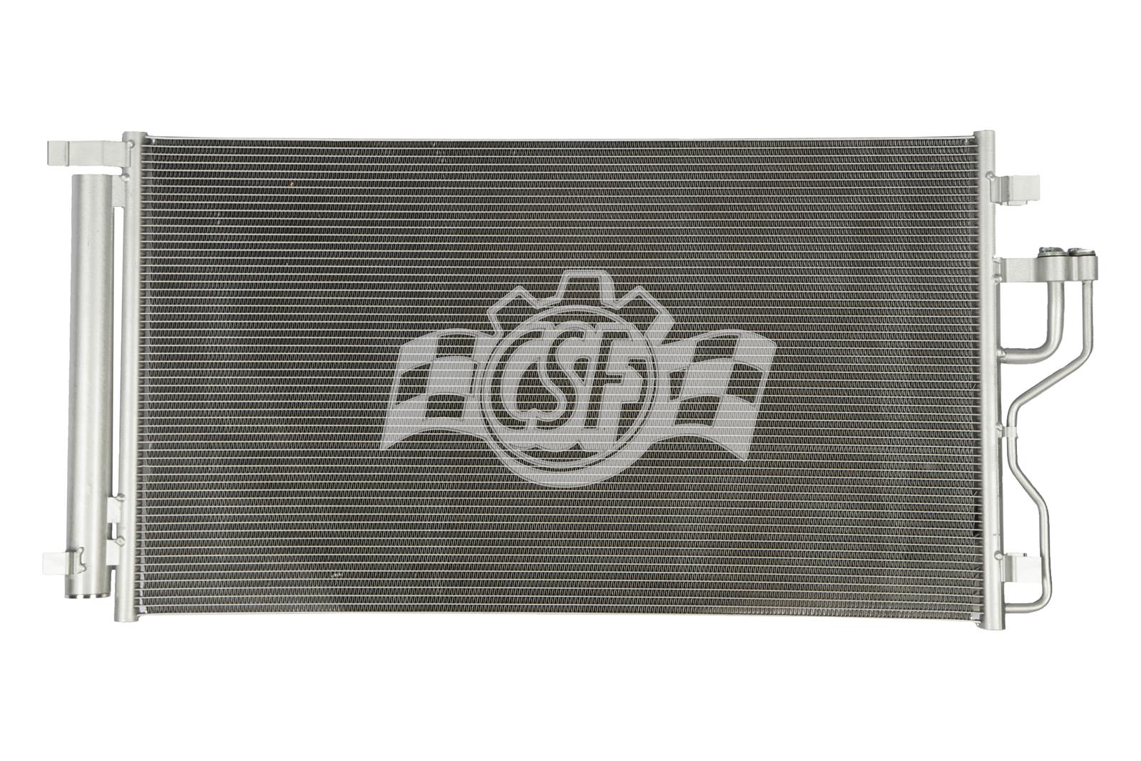 CSF Air Conditioning Condensers 10672 Condenser, Aluminum, Natural, for use on Hyundai, Each thumbnail 2