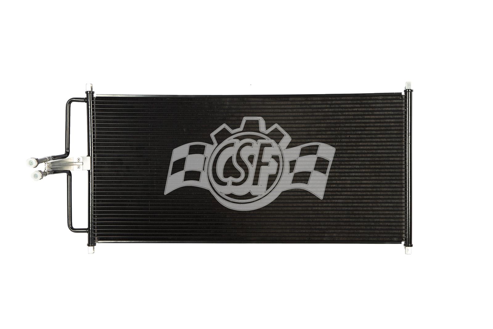 CSF Air Conditioning Condensers 10682 Condenser, Aluminum, Black, Ford, Lincoln, Each thumbnail 2