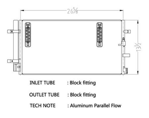 CSF Air Conditioning Condensers 10684 Condenser, Aluminum, Black, Audi, Each thumbnail 3