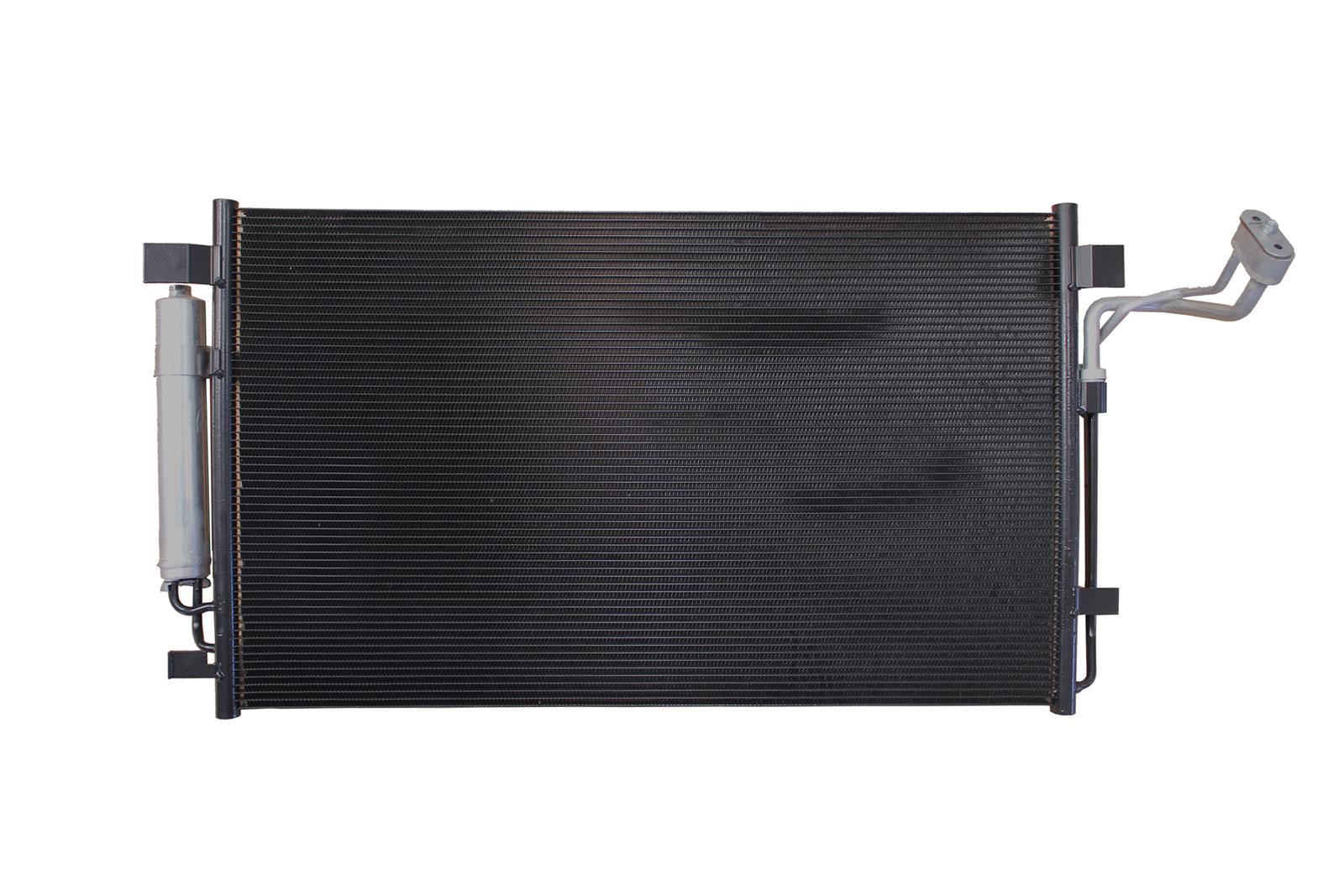 CSF Air Conditioning Condensers 10733 Condenser, Aluminum, Black, Nissan, Each thumbnail 2