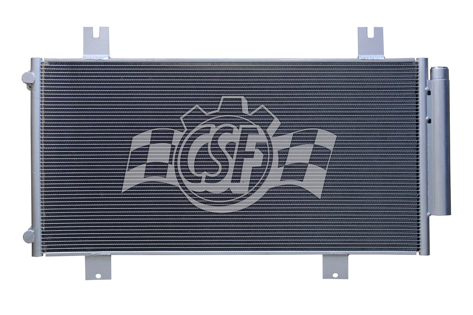 CSF Air Conditioning Condensers 10764 Condenser, Aluminum, Natural, for use on Honda®, Each thumbnail 3