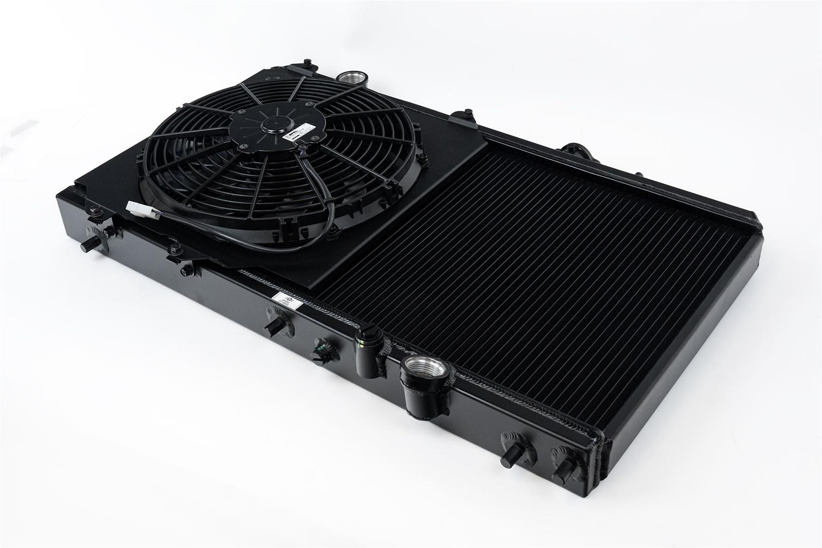 CSF Racing Radiators for 1992-2000 CIVIC, 1994-2001 INTEGRA - 2850KB Honda/Acura K-Swap Radiator Black Finish