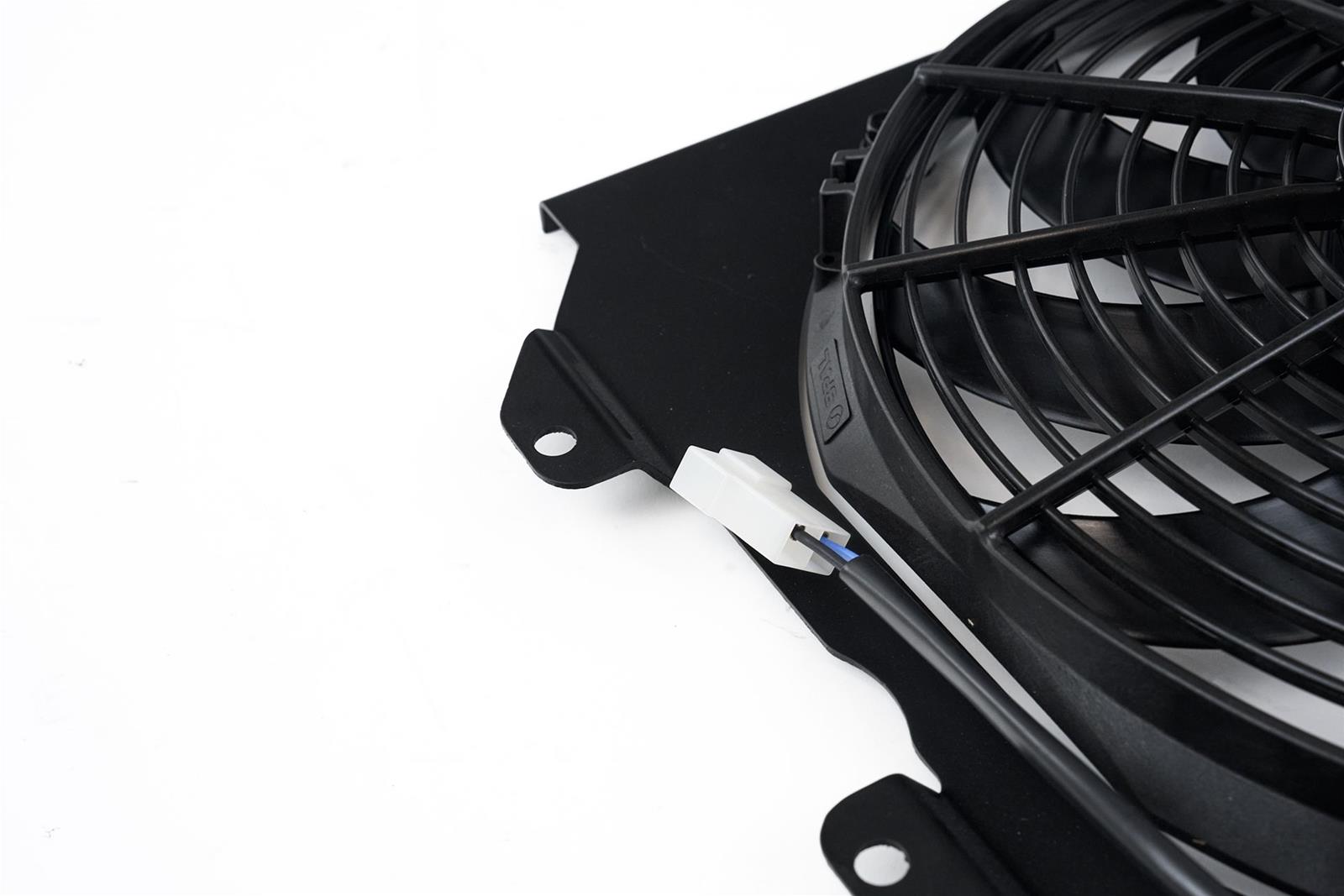 CSF Radiator Fans, Electric 2858FB Honda/Acura K-Swap Fan Shroud w/ Fan - Black Finish thumbnail 3