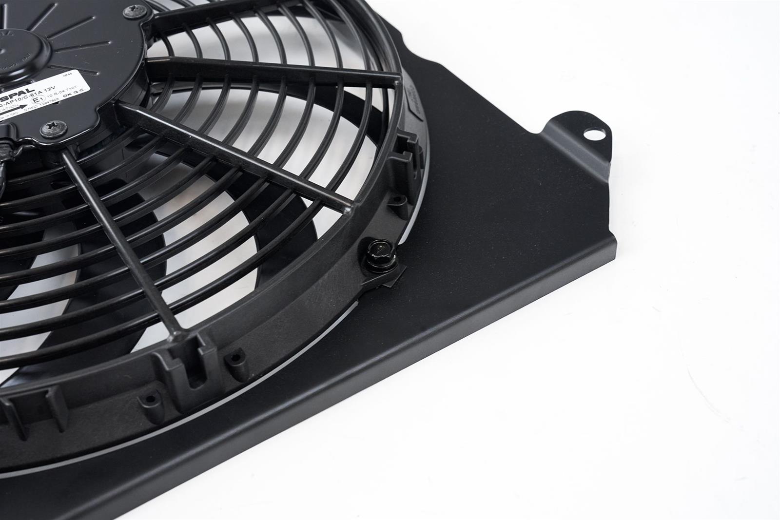 CSF Radiator Fans, Electric 2858FB Honda/Acura K-Swap Fan Shroud w/ Fan - Black Finish thumbnail 2