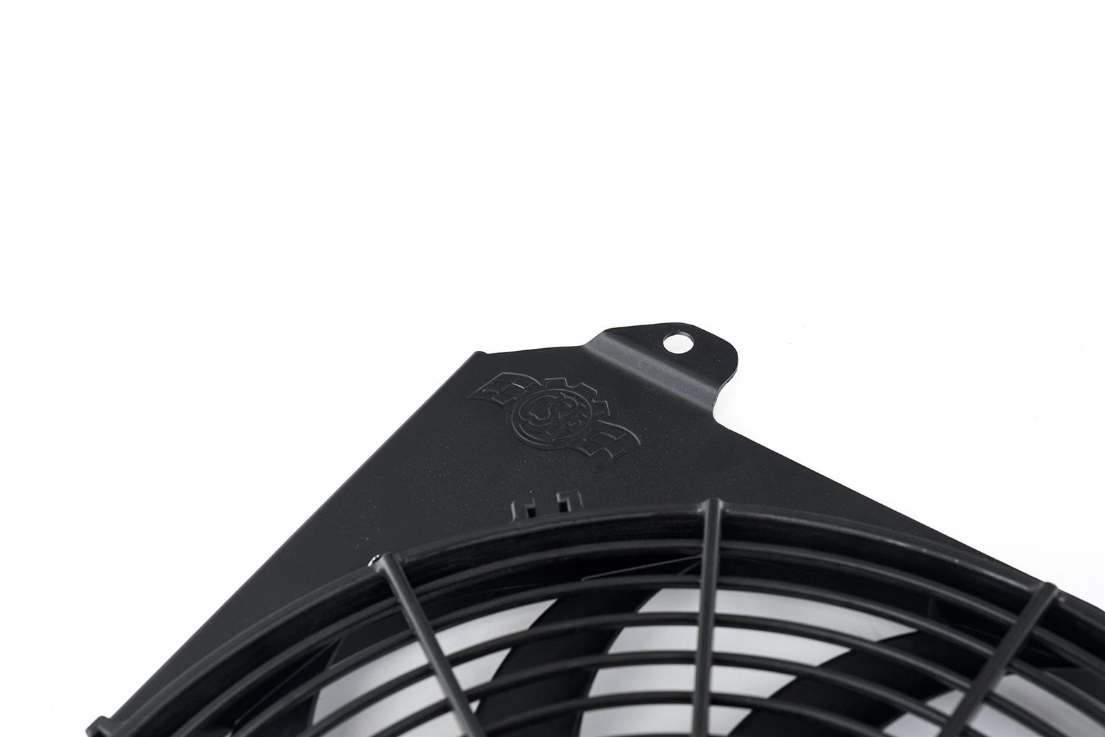 CSF Radiator Fans, Electric 2858FB Honda/Acura K-Swap Fan Shroud w/ Fan - Black Finish thumbnail 4