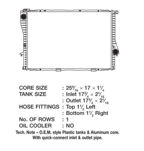 CSF Radiators 2919 Radiator, OE Replacement, Aluminum/Plastic, Natural, BMW, Each thumbnail 3