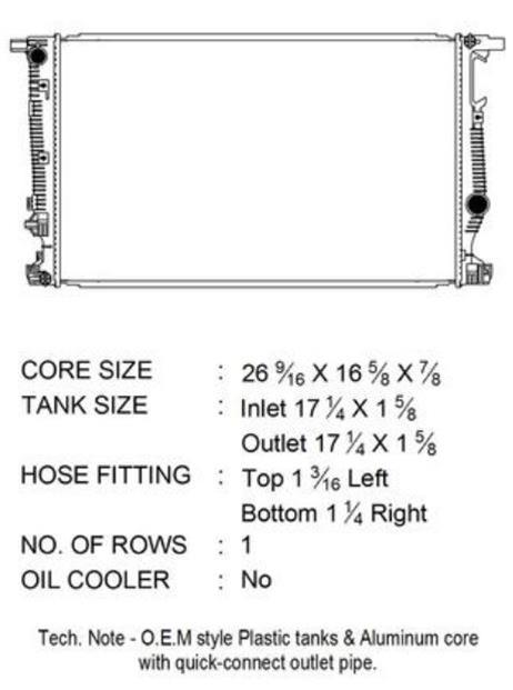 CSF Radiators 3759 Radiator, OE Replacement, Aluminum/Plastic, Natural, Chrysler, Jeep, Each thumbnail 3