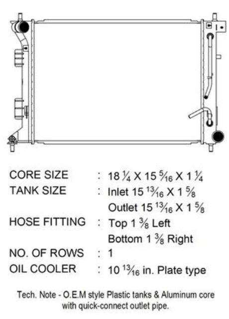 CSF Radiators 3761 Radiator, OE Replacement, Aluminum/Plastic, Natural, for use on Kia, Each thumbnail 3