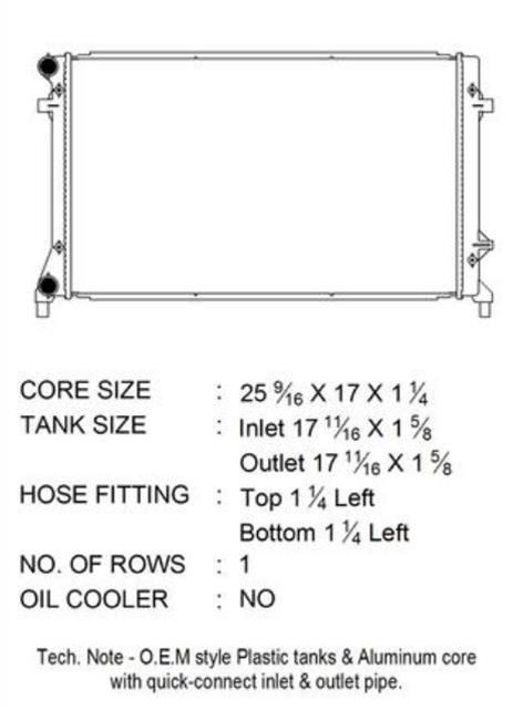 CSF Radiators 3777 Radiator, OE Replacement, Aluminum/Plastic, Natural, Volkswagen, Each thumbnail 3