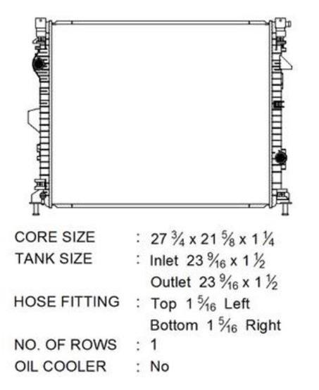 CSF Radiators 3794 Radiator, OE Replacement, Aluminum/Plastic, Ford, Lincoln, Each thumbnail 3