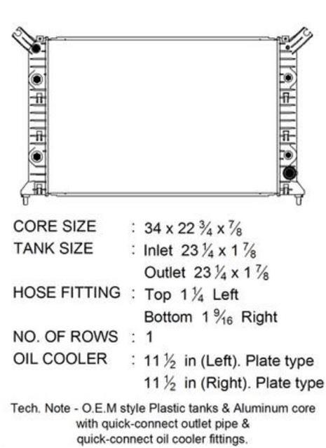 CSF Radiators 3798 Radiator, OE Replacement, Aluminum/Plastic, Chevy, GMC, Each thumbnail 3