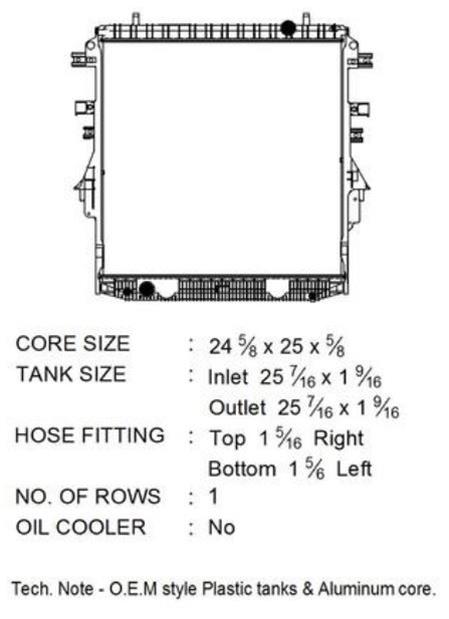 CSF Radiators 3800 Chevrolet Colorado 15-17 2.5L / GMC Canyon 15-17 2.5L thumbnail 2