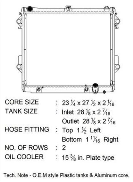 CSF Radiators 3821 08-17 Toyota Land Cruiser 5.7L/ 10-17 Lexus LX 570 5.7L thumbnail 2