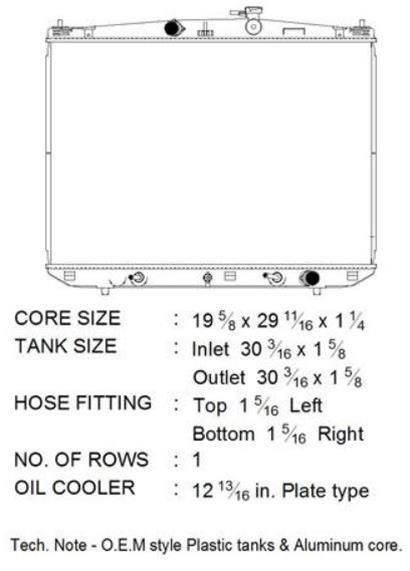CSF Radiators 3827 Radiator, Aluminum/Plastic, Natural, Downflow, Upper Driver Side Inlet, Lower Passenger Side Outlet, Lexus, Each