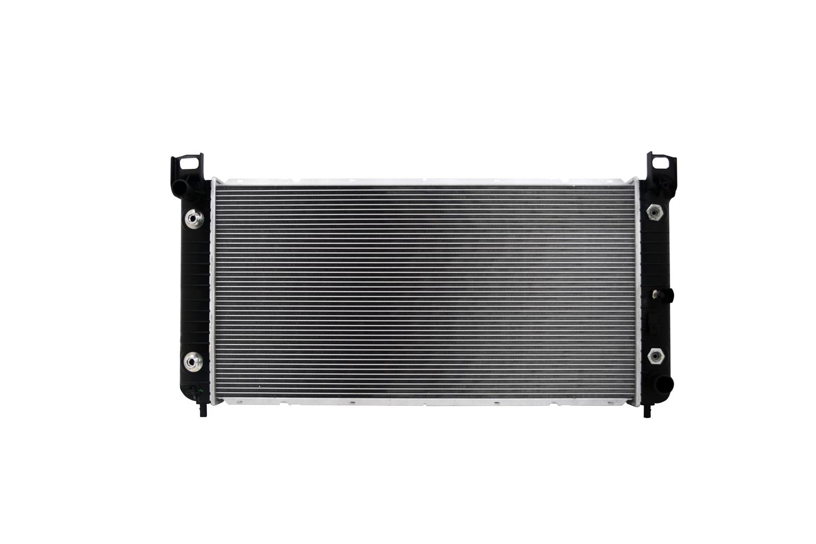 CSF Radiators 3831 Radiator, Aluminum/Plastic, Natural, Crossflow, Upper Driver Side Inlet, Lower Passenger Side Outlet, Cadillac, Chevy, GMC, Hummer, Each