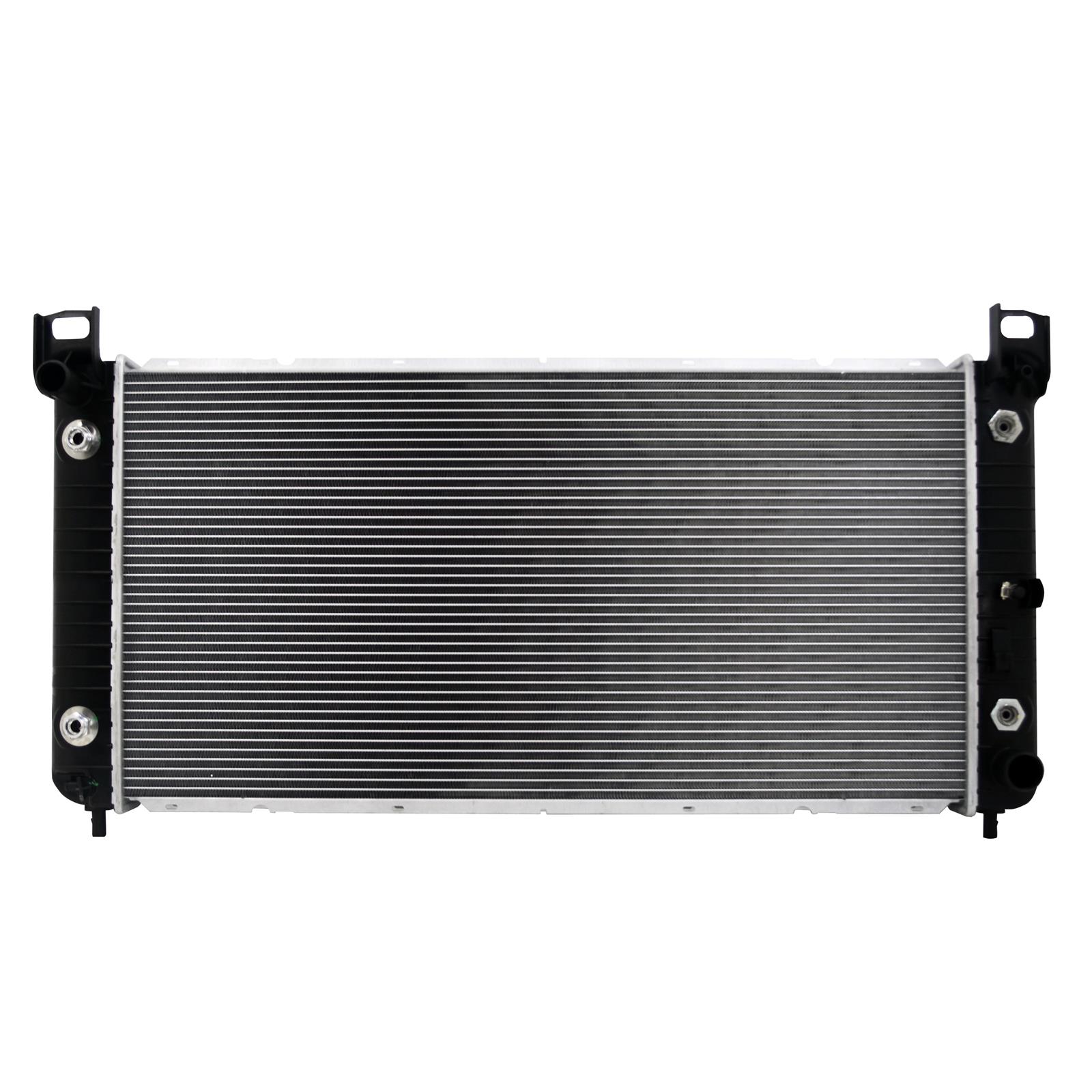 CSF Radiators 3831 Radiator, Aluminum/Plastic, Natural, Crossflow, Upper Driver Side Inlet, Lower Passenger Side Outlet, Cadillac, Chevy, GMC, Hummer, Each thumbnail 2