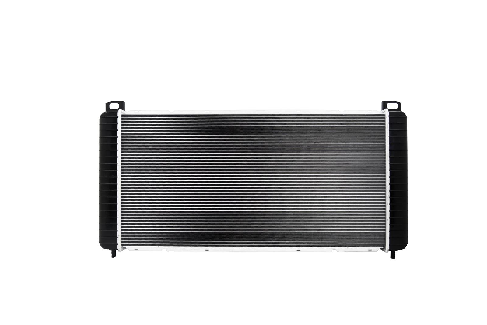 CSF Radiators 3831 Radiator, Aluminum/Plastic, Natural, Crossflow, Upper Driver Side Inlet, Lower Passenger Side Outlet, Cadillac, Chevy, GMC, Hummer, Each thumbnail 3