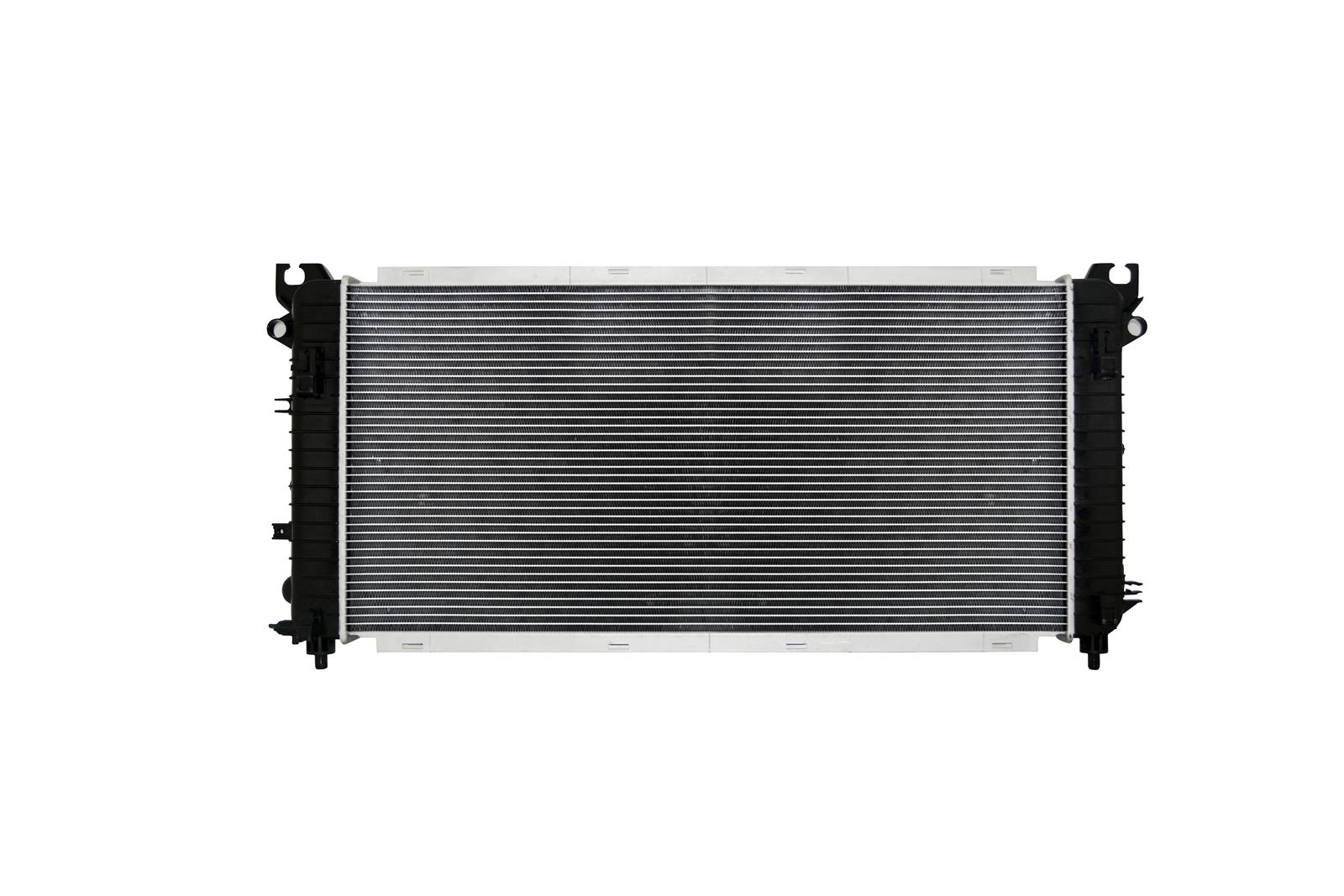 CSF Radiators 3838 Radiator, Crossflow, 1 Row, Aluminum/Plastic, Black/Natural, Upper Left Side Inlet, Transmission Cooler, Cadillac, Chevrolet, GMC, Each thumbnail 3