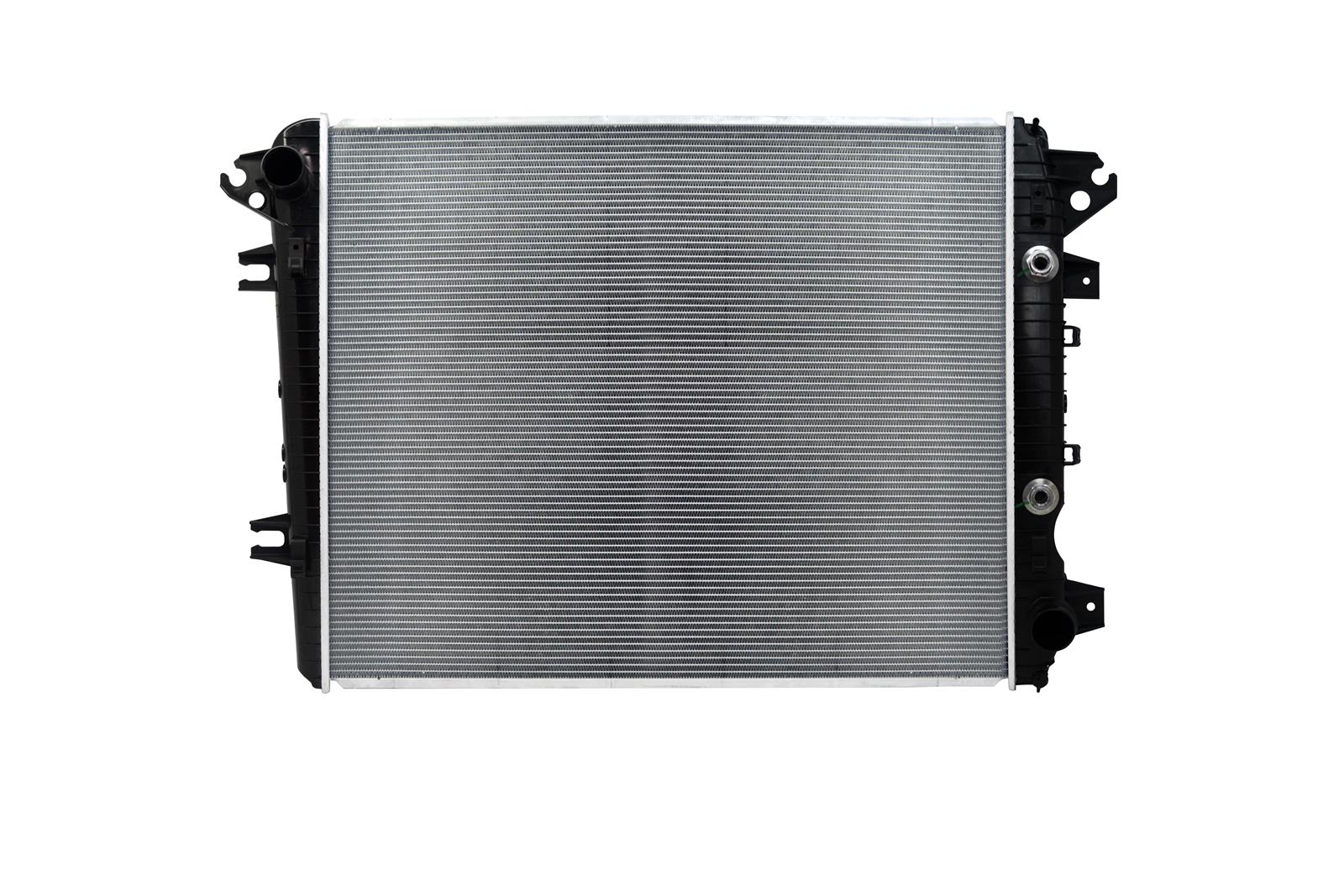 CSF Radiators 3843 Radiator, Aluminum/Plastic, Natural, Crossflow, Upper Driver Side Inlet, Lower Passenger Side Outlet, Turbocharged, Chevy, GMC, Each